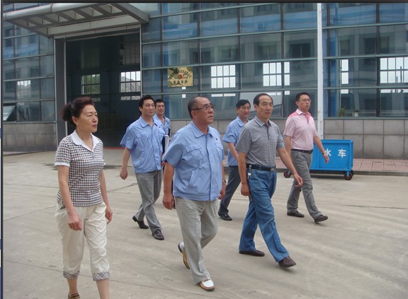 董事長陪同審查組專家檢查廠區(qū)